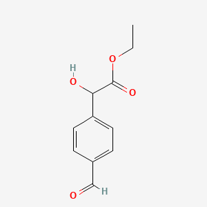 (4-Formyl-phenyl)-hydroxy-acetic acid ethyl ester