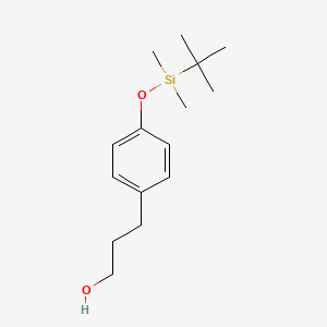 3-{4-[(tert-butyldimethylsilyl)oxy]phenyl}propan-1-ol