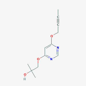 4-(2-Butynyloxy)-6-(2-hydroxy-2-methylpropyloxy)pyrimidine