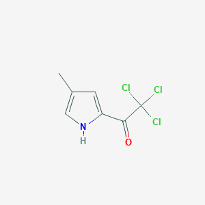 molecular formula C7H6Cl3NO B8392286 2,2,2-trichloro-1-(4-methyl-1H-pyrrol-2-yl)ethanone 