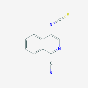 molecular formula C11H5N3S B8392303 4-Isothiocyanatoisoquinoline-1-carbonitrile 