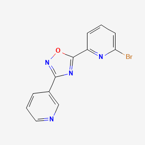 2-Bromo-6-(3-pyridin-3-yl-[1,2,4]oxadiazol-5-yl)-pyridine