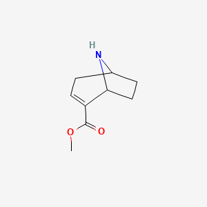 molecular formula C9H13NO2 B8392340 8-Azabicyclo[3.2.1]oct-2-ene-2-carboxylic acid methyl ester 