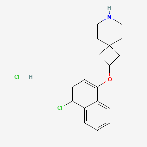 2-(4-Chloronaphthalen-1-yloxy)-7-aza-spiro[3.5]-nonane hydrochloride