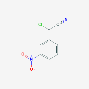 molecular formula C8H5ClN2O2 B8392383 2-Chloro-2-(3-nitrophenyl)acetonitrile 