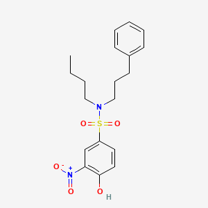 N-butyl-N-(3'-phenylpropyl)-4-hydroxy-3-nitrobenzenesulfonamide
