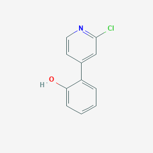 molecular formula C11H8ClNO B8392417 2-(2-Chloro-pyrdin-4-yl)-phenol 