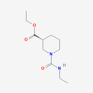 molecular formula C11H20N2O3 B8392432 (R)-Ethyl 1-ethylcarbamoylpiperidine-3-carboxylate 