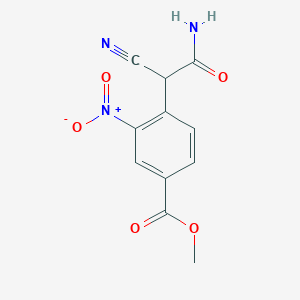 Methyl 4-(2-amino-1-cyano-2-oxoethyl)-3-nitrobenzoate