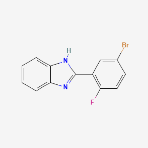 molecular formula C13H8BrFN2 B8392470 2-(5-Bromo-2-fluoro-phenyl)-1H-benzoimidazole 