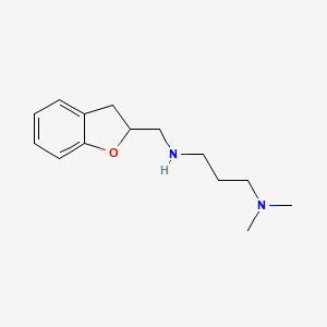 molecular formula C14H22N2O B8392562 N,N-dimethyl-N'-(2,3-dihydrobenzofuran-2-ylmethyl)-1,3-propanediamine 