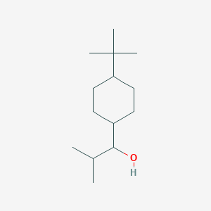 molecular formula C14H28O B8392569 1-(alpha-Hydroxy-2-methylprop-1-yl)-4-t-butylcyclohexane 