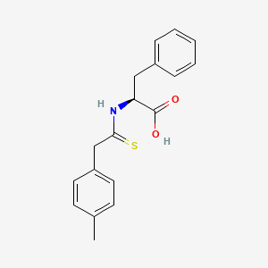 molecular formula C18H19NO2S B8392576 (2S)-2-[[2-(4-methylphenyl)ethanethioyl]amino]-3-phenylpropanoic acid 