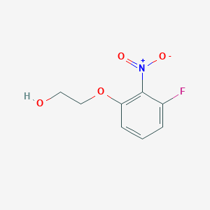 molecular formula C8H8FNO4 B8392579 2-[3-Fluoro-2-nitrophenoxy]ethanol 