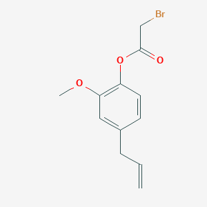 molecular formula C12H13BrO3 B8392593 Bromo-acetic acid 4-allyl-2-methoxy-phenylester 