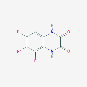 molecular formula C8H3F3N2O2 B8392613 5,6,7-Trifluoro-1,4-dihydro-2,3-quinoxalinedione 
