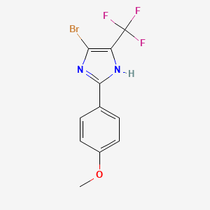 5-Bromo-2-(p-methoxyphenyl)-4-(trifluoromethyl)imidazole