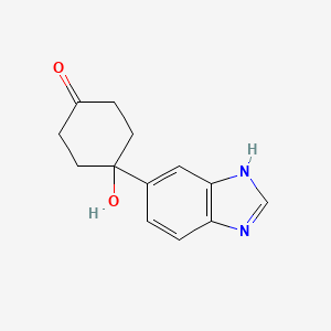 4-(3H-Benzoimidazol-5-yl)-4-hydroxy-cyclohexanone