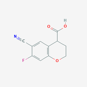 6-cyano-7-fluoro-3,4-dihydro-2H-chromene-4-carboxylic acid