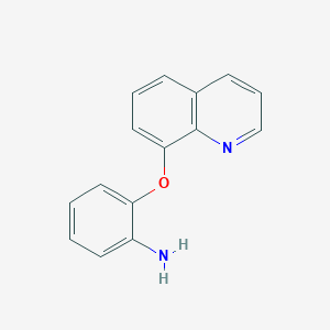 molecular formula C15H12N2O B8392675 8-(2-Aminophenoxy)quinoline 