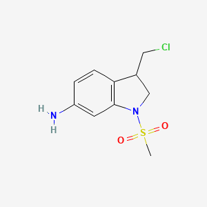 1-Methylsulfonyl-3-(chloromethyl)indolin-6-amine