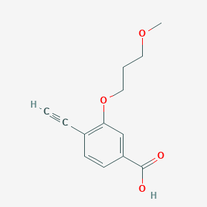 molecular formula C13H14O4 B8392700 4-Ethynyl-3-(3-methoxy-propoxy)-benzoic acid 