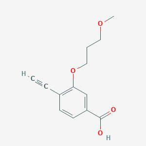 molecular formula C13H14O4 B8392700 4-Ethynyl-3-(3-methoxypropoxy)benzoic acid 