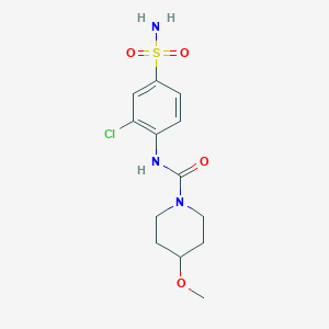 N-(2-chloro-4-sulfamoylphenyl)-4-methoxypiperidine-1-carboxamide