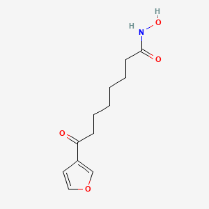 molecular formula C12H17NO4 B8392712 n-Hydroxy-7-(3-furanoyl)heptanamide 