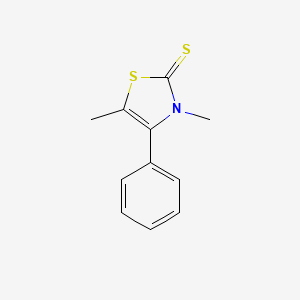 molecular formula C11H11NS2 B8392717 3,5-dimethyl-4-phenyl-3H-thiazole-2-thione 