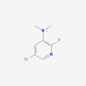 molecular formula C7H8BrFN2 B8392730 (5-Bromo-2-fluoro-pyridin-3-yl)-dimethyl-amine 