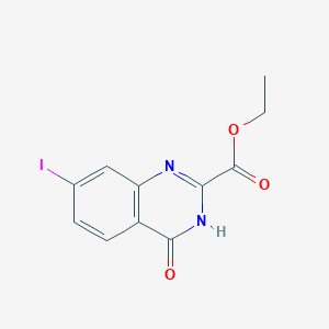 Ethyl 7-iodo-4-oxo-3,4-dihydroquinazoline-2-carboxylate