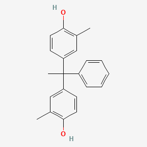 molecular formula C22H22O2 B8392760 4,4'-(1-Phenylethane-1,1-diyl)bis(2-methylphenol) CAS No. 4754-63-6