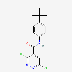 molecular formula C15H15Cl2N3O B8392769 3,6-Dichloro-pyridazine-4-carboxylic Acid (4-tert-butyl-phenyl)-amide 