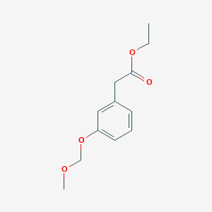 molecular formula C12H16O4 B8392777 Ethyl 2-(3-(methoxymethoxy)phenyl)acetate 