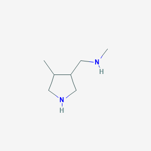 molecular formula C7H16N2 B8392788 3-Methylaminomethyl-4-methylpyrrolidine 