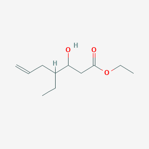 molecular formula C11H20O3 B8392809 Ethyl 4-ethyl-3-hydroxyhept-6-enoate 