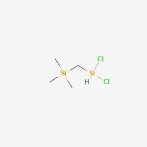 molecular formula C4H12Cl2Si2 B8392812 (Trimethylsilylmethyl)dichlorosilane 
