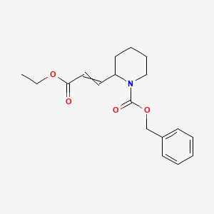 ethyl 3-(N-benzyloxycarbonylpiperid-2-yl)-2-propenoate