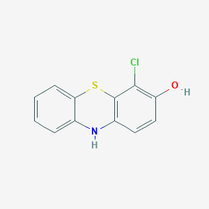 molecular formula C12H8ClNOS B8392830 4-chloro-3-hydroxy-10H-phenothiazine 