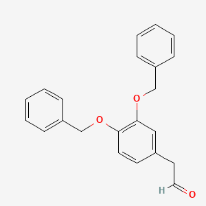 molecular formula C22H20O3 B8392837 3,4-Dibenzyloxyphenylacetaldehyde 