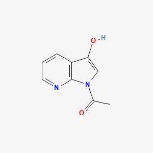 molecular formula C9H8N2O2 B8392860 1-(3-Hydroxy-pyrrolo[2,3-b]pyridin-1-yl)-ethanone CAS No. 1057318-88-3