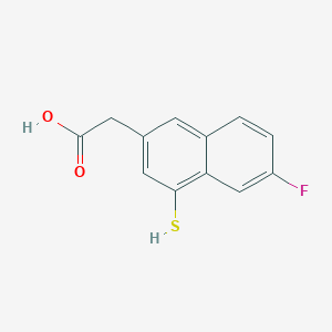 (6-Fluoro-4-mercapto-naphthalen-2-yl)-acetic acid