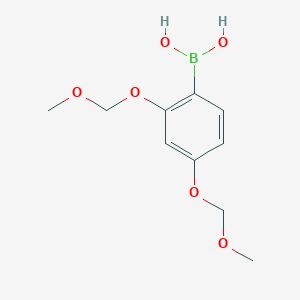 molecular formula C10H15BO6 B8392877 2,4-Bis(methoxymethoxy)phenylboronic acid 