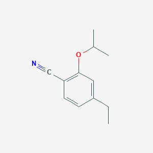 molecular formula C12H15NO B8392931 4-Ethyl-2-isopropoxy-benzonitrile 