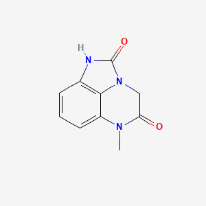 molecular formula C10H9N3O2 B8392933 6-Methyl-4H-imidazo[1,5,4-de]quinoxaline-2,5(1H,6H)-dione 