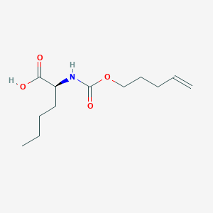 molecular formula C12H21NO4 B8392935 N-[(pent-4-en-1-yloxy)carbonyl]-norleucine 
