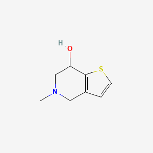 molecular formula C8H11NOS B8393014 5-Methyl-4,5,6,7-tetrahydrothieno[3,2-c]pyridin-7-ol 