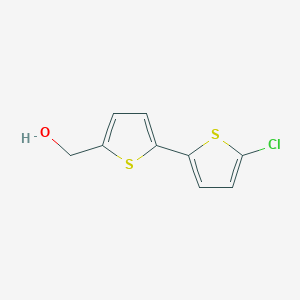 molecular formula C9H7ClOS2 B8393020 (5'-Chloro-[2,2']bithiophenyl-5-yl)-methanol 