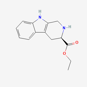 molecular formula C14H16N2O2 B8393057 ethyl (3R)-1,2,3,4-tetrahydro-beta-carboline-3-carboxylate 